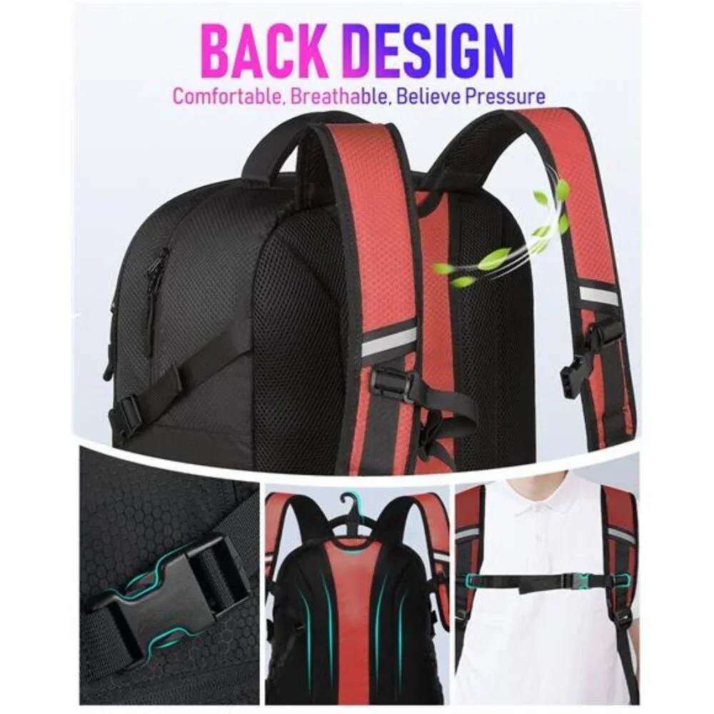 New Basketball Bag Backpack with Ball Holder Shoes Compartment, Large Basketball